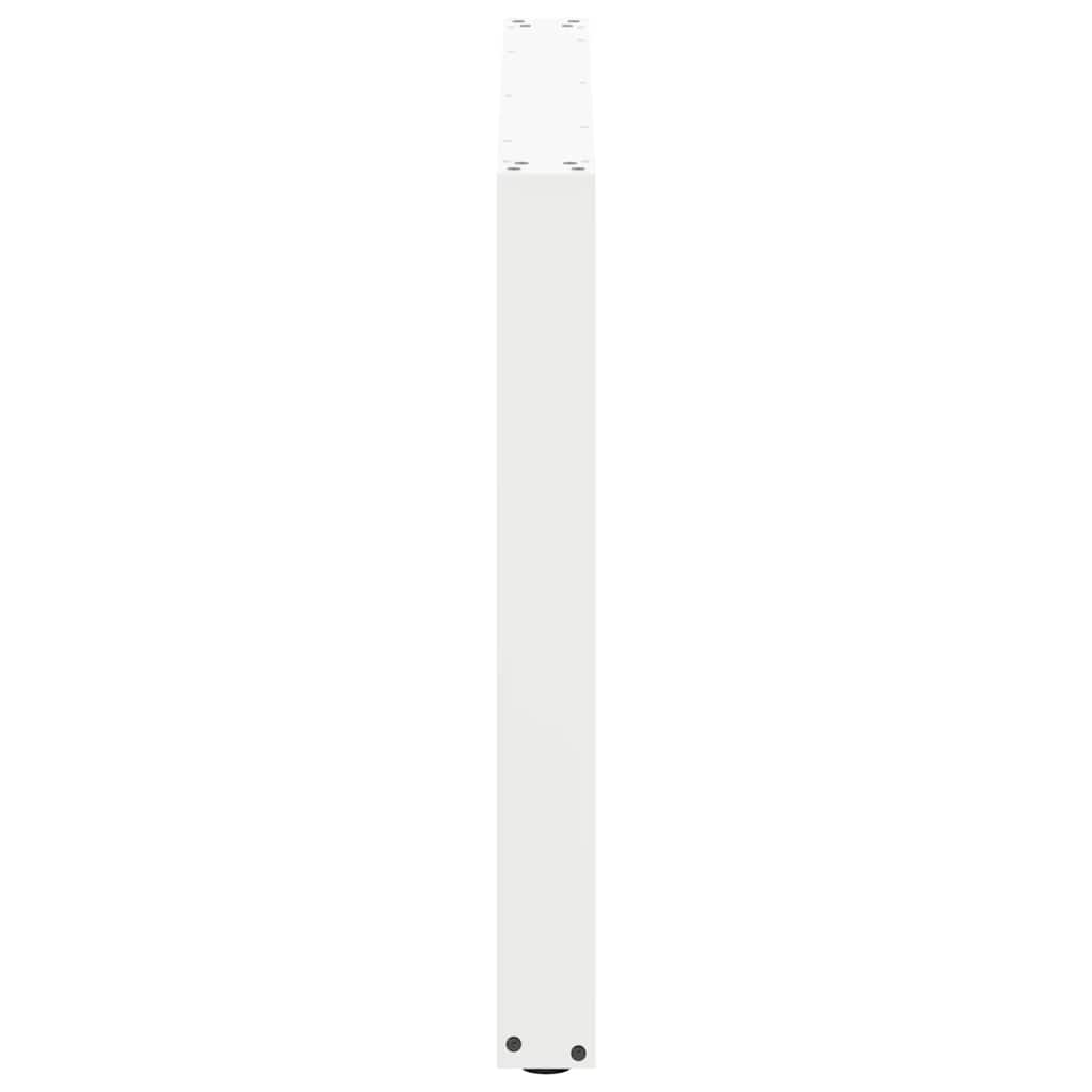 spisebordsben U-formet 2 stk. hvid 100x(72-73) cm stål