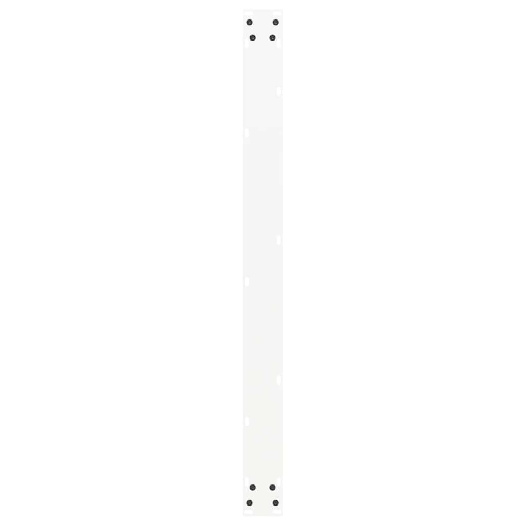 spisebordsben U-formet 2 stk. hvid 100x(72-73) cm stål