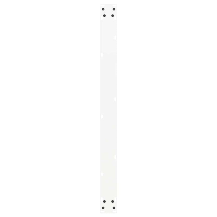 spisebordsben U-formet 2 stk. hvid 100x(72-73) cm stål