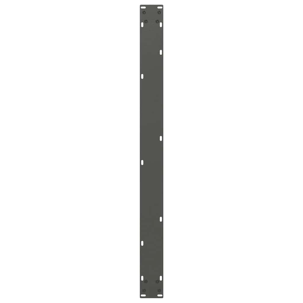 spisebordsben U-formet 2 stk. antracit 100x(72-73) cm stål