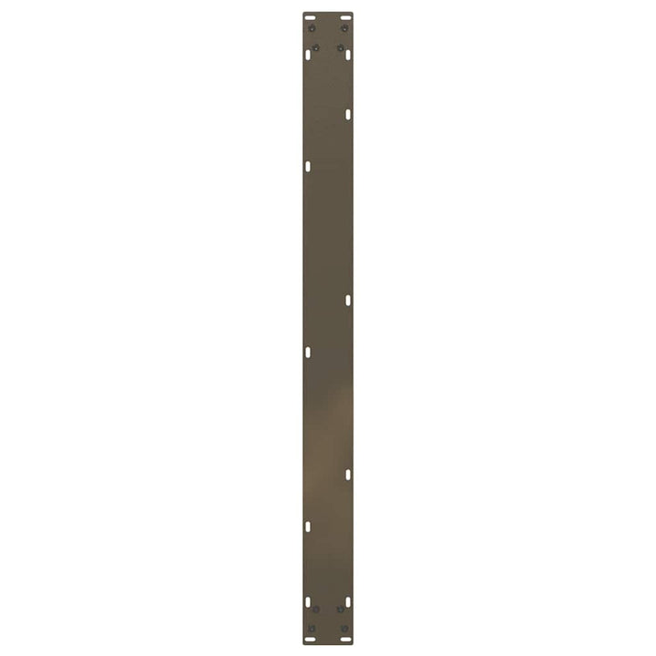 spisebordsben U-formet 2 stk. naturstål 100x(72-73) cm stål