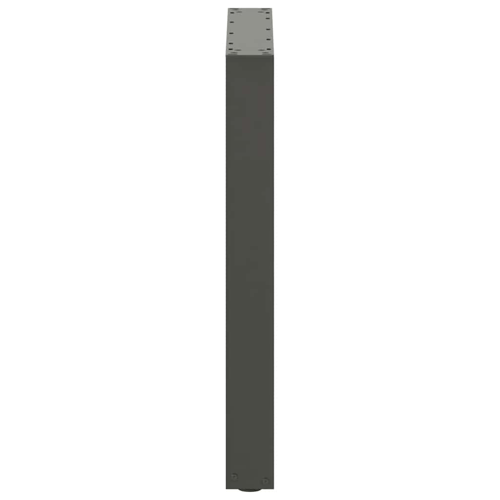 sofabordben U-formet 3 stk. 70x(72-73) cm stål antracitgrå