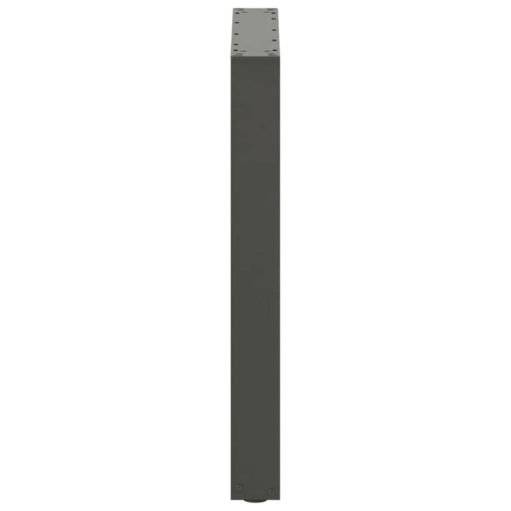 sofabordben U-formet 3 stk. 70x(72-73) cm stål antracitgrå