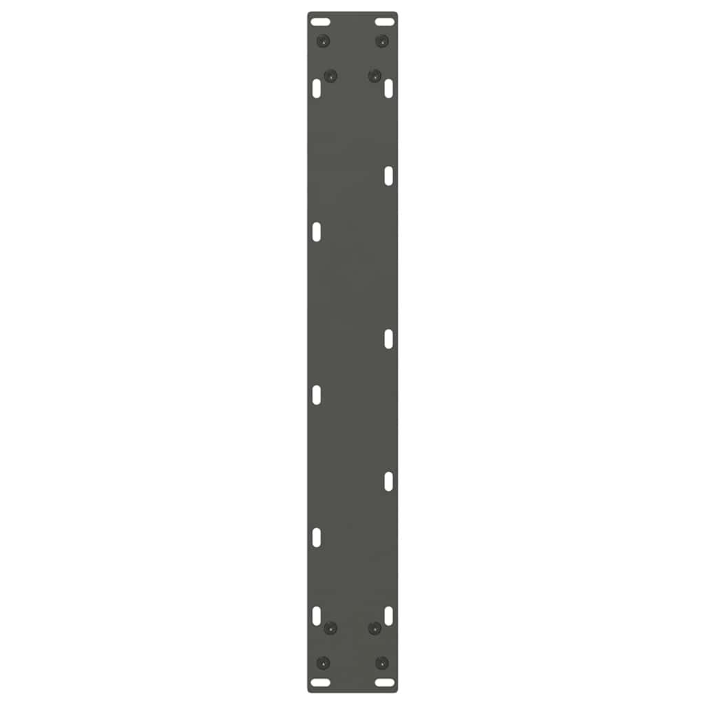 sofabordben U-formet 3 stk. 70x(72-73) cm stål antracitgrå