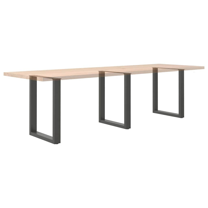 sofabordben U-formet 3 stk. 70x(72-73) cm stål antracitgrå