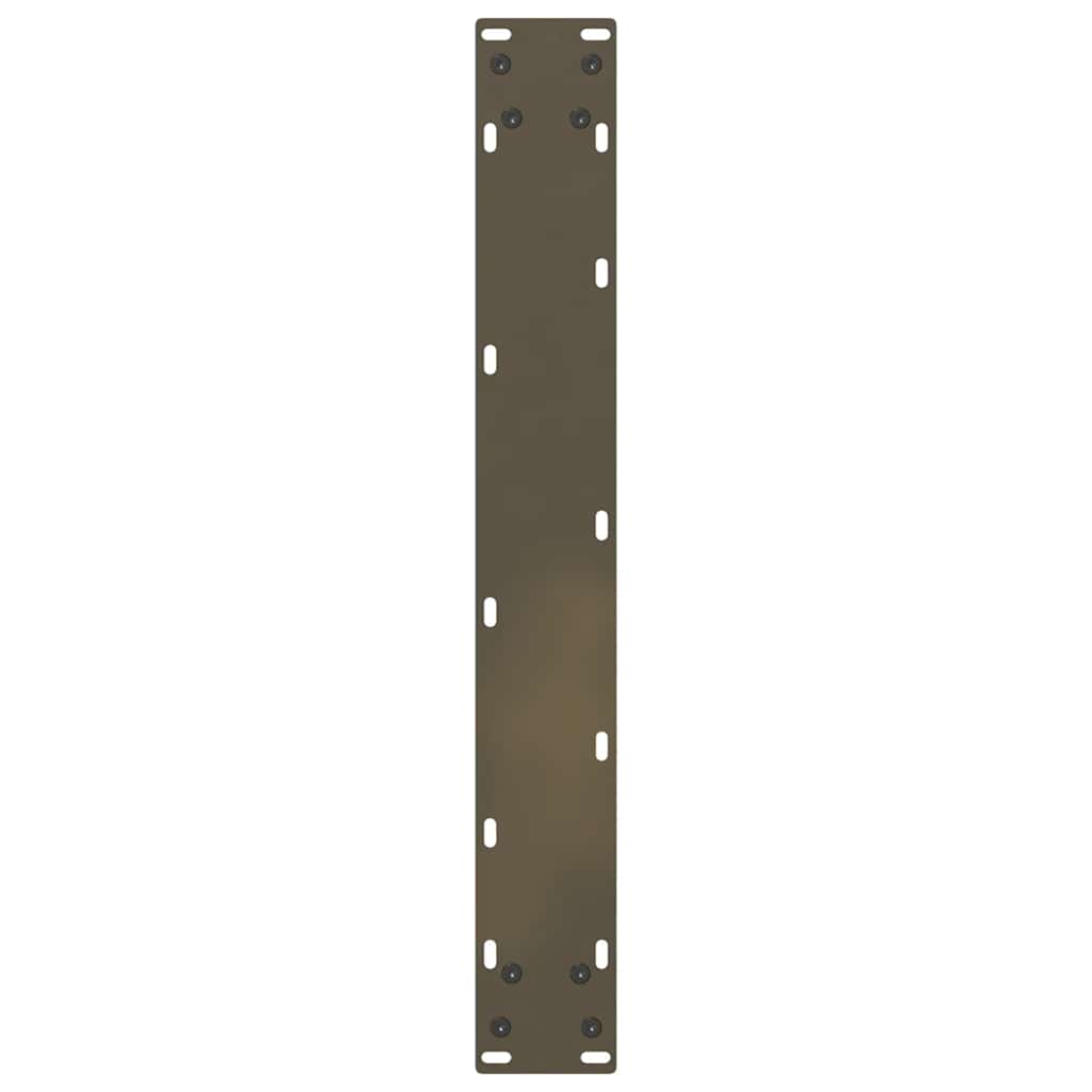 spisebordsben U-formet 3 stk. naturstål 70 x (72-73) cm stål