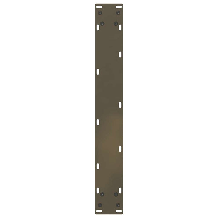 spisebordsben U-formet 3 stk. naturstål 70 x (72-73) cm stål