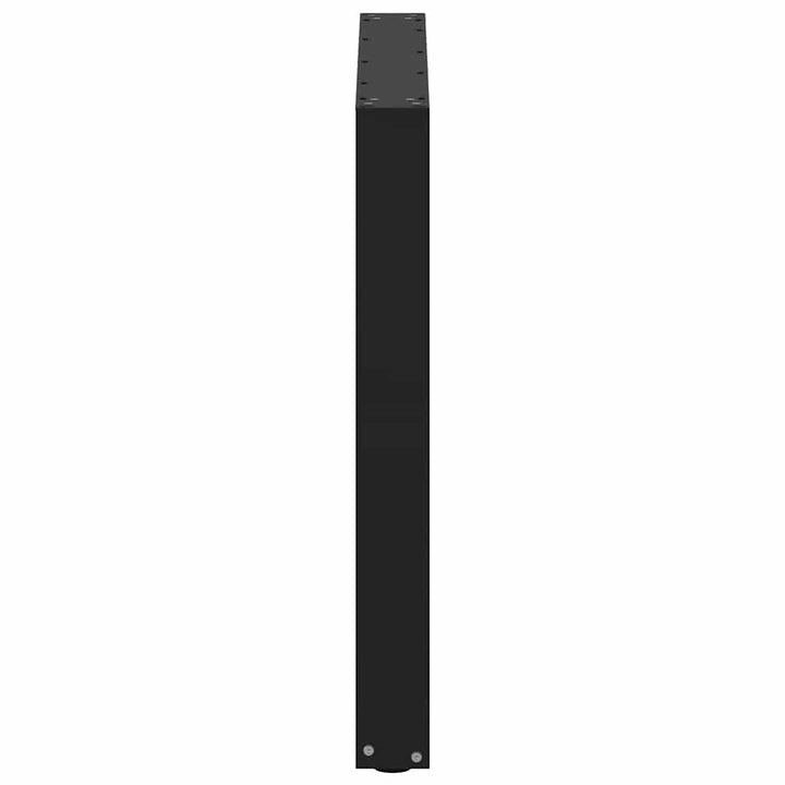 spisebordsben U-formet 3 stk. sort 80 x (72-73) cm stål