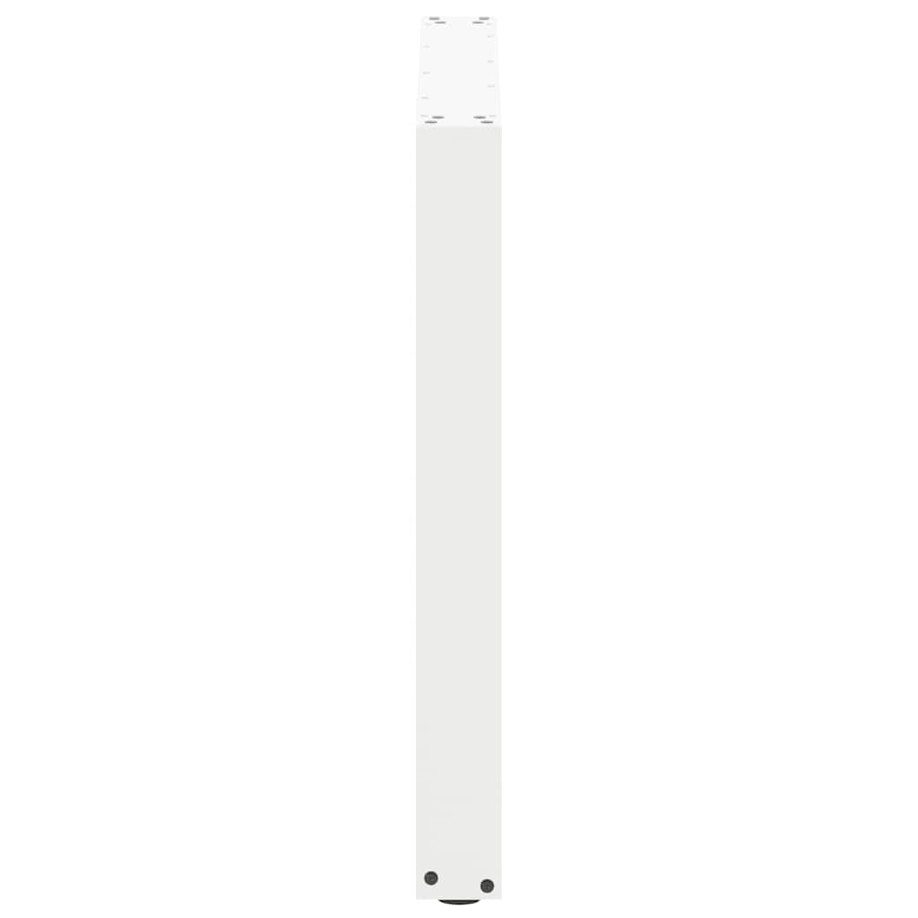 spisebordsben U-formet 3 stk. hvid 80x(72-73) cm stål