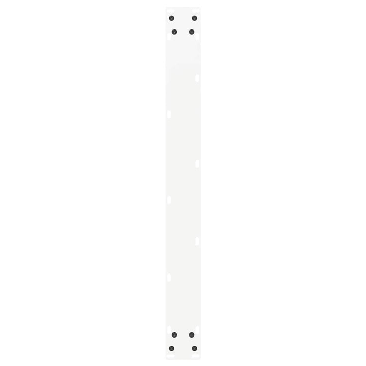 spisebordsben U-formet 3 stk. hvid 80x(72-73) cm stål