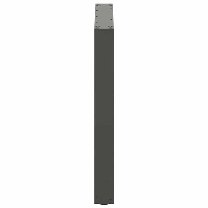sofabordben U-formet 3 stk. 80x(72-73) cm stål antracitgrå