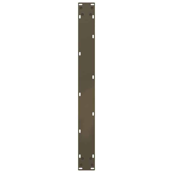 spisebordsben U-formet 3 stk. naturstål 80x(72-73) cm stål