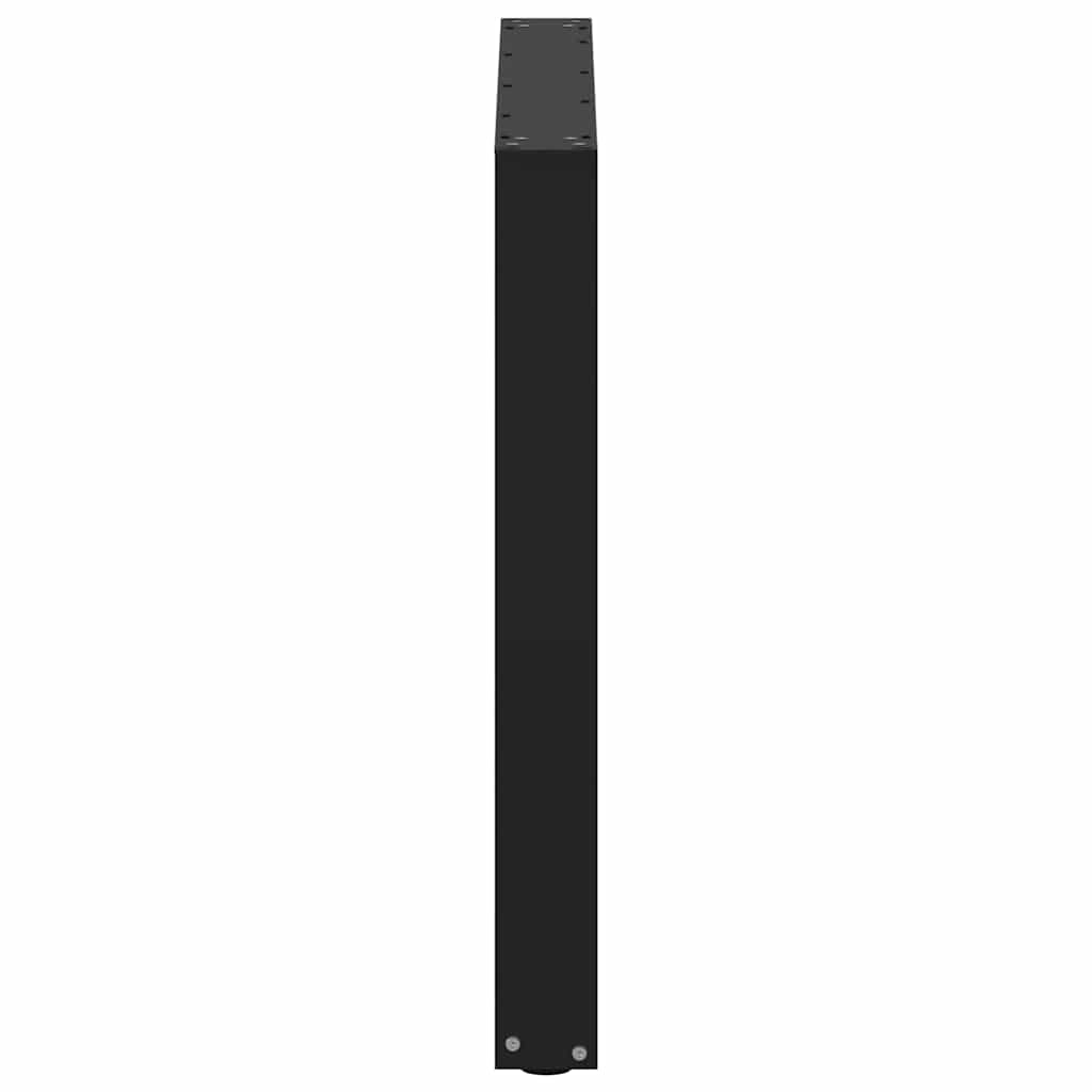 sofabordben U-formet 3 stk. 90x(72-73) cm stål sort