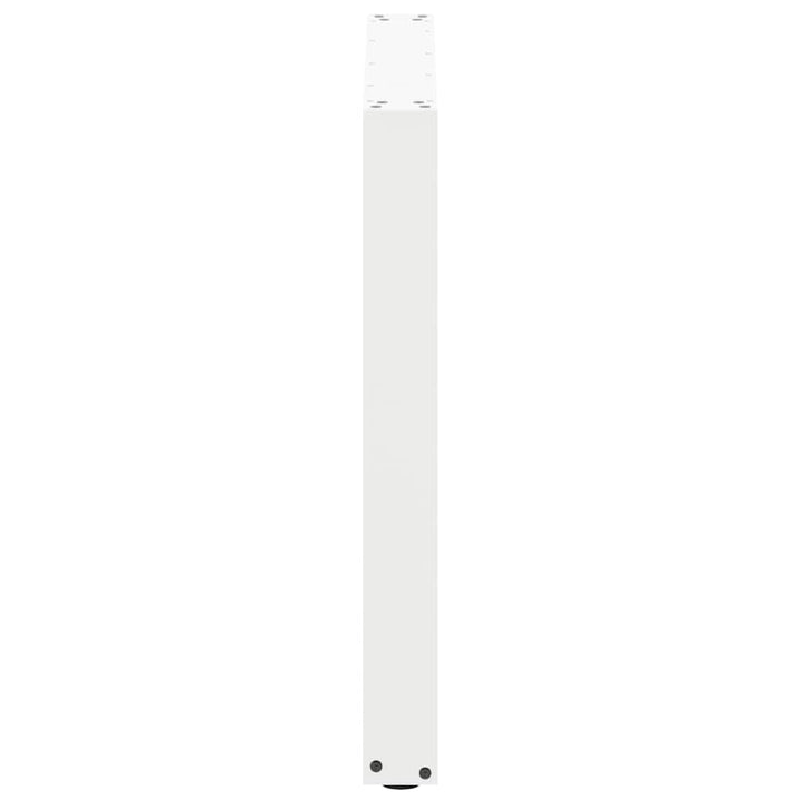 spisebordsben U-formet 3 stk. hvid 90 x (72-73) cm stål
