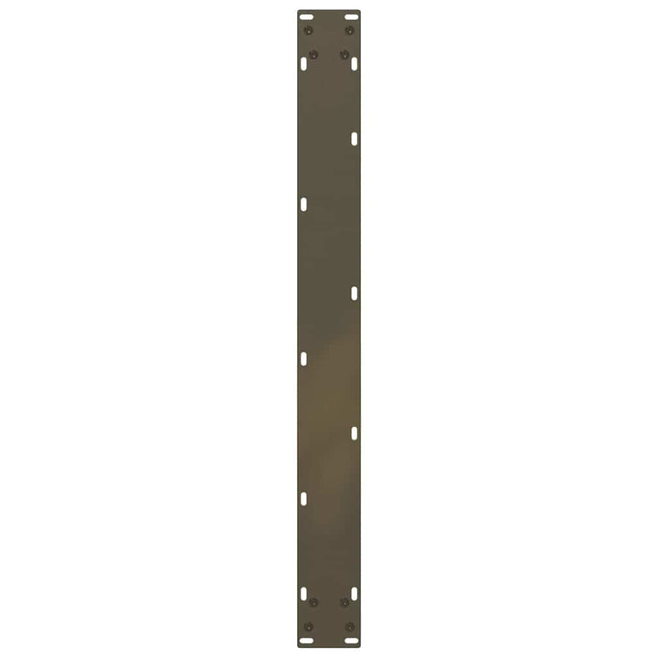 spisebordsben U-formet 3 stk. naturstål 90x(72-73) cm stål