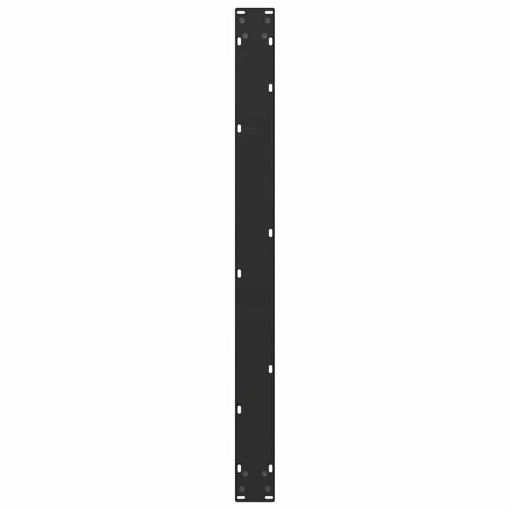 spisebordsben U-formet 3 Stk. sort 100x(72-73) cm stål