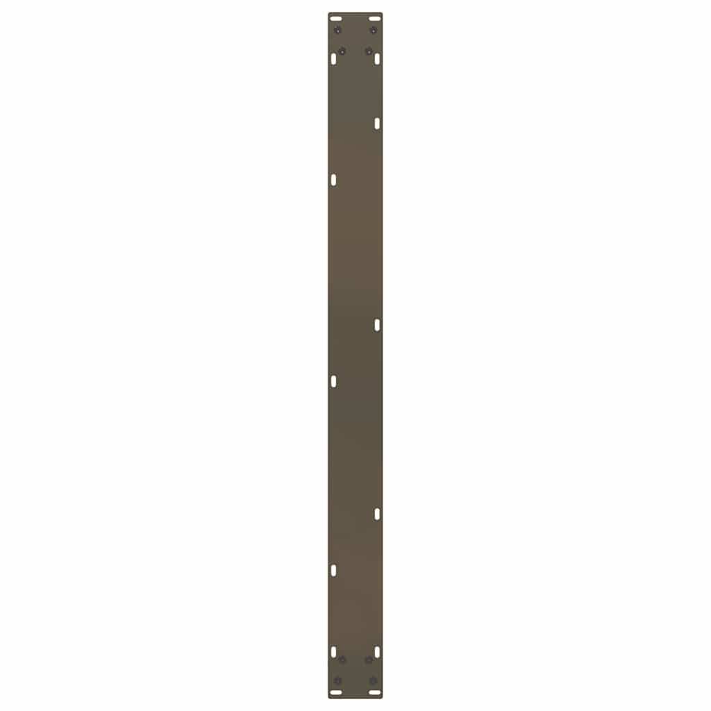 spisebordsben U-formet 3 stk. naturstål 100x(72-73) cm stål