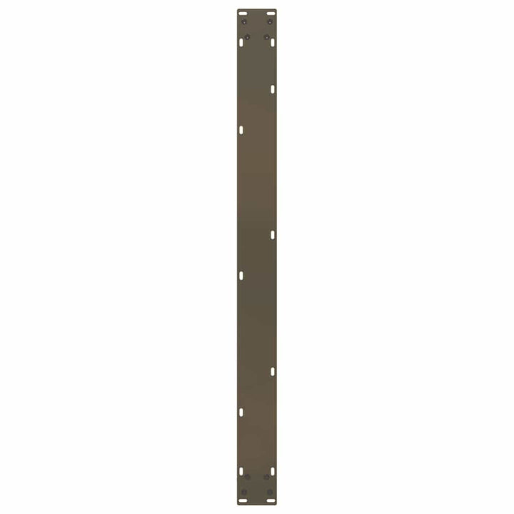 spisebordsben U-formet 3 stk. naturstål 100x(72-73) cm stål