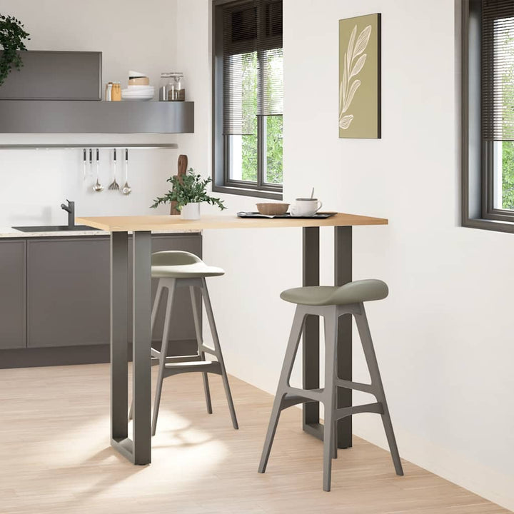 sofabordben U-formet 2 stk. 50x(110-111) cm stål antracitgrå