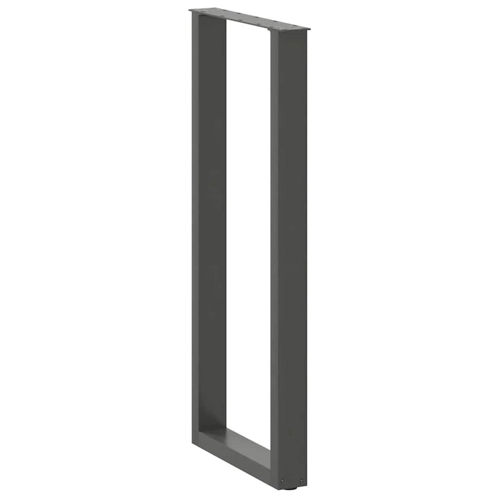 sofabordben U-formet 2 stk. 50x(110-111) cm stål antracitgrå