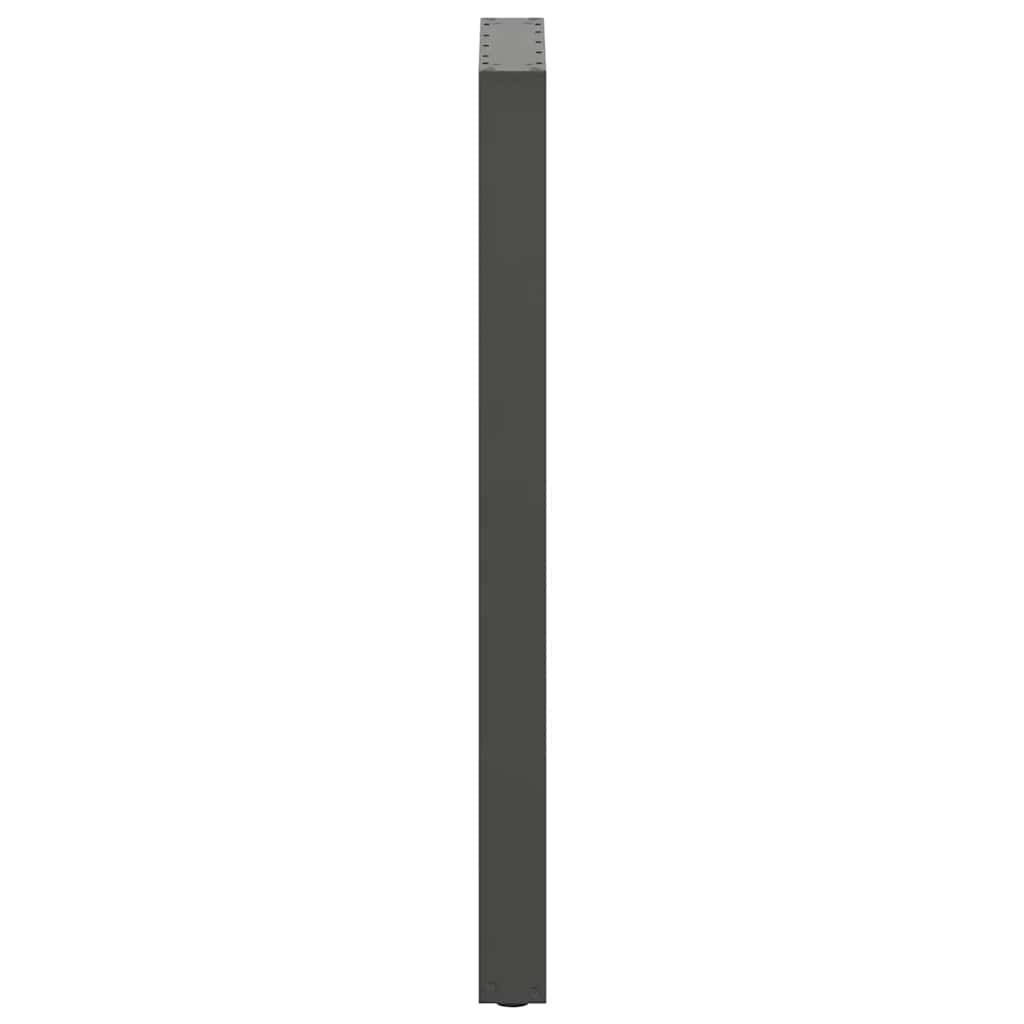 sofabordben U-formet 2 stk. 50x(110-111) cm stål antracitgrå
