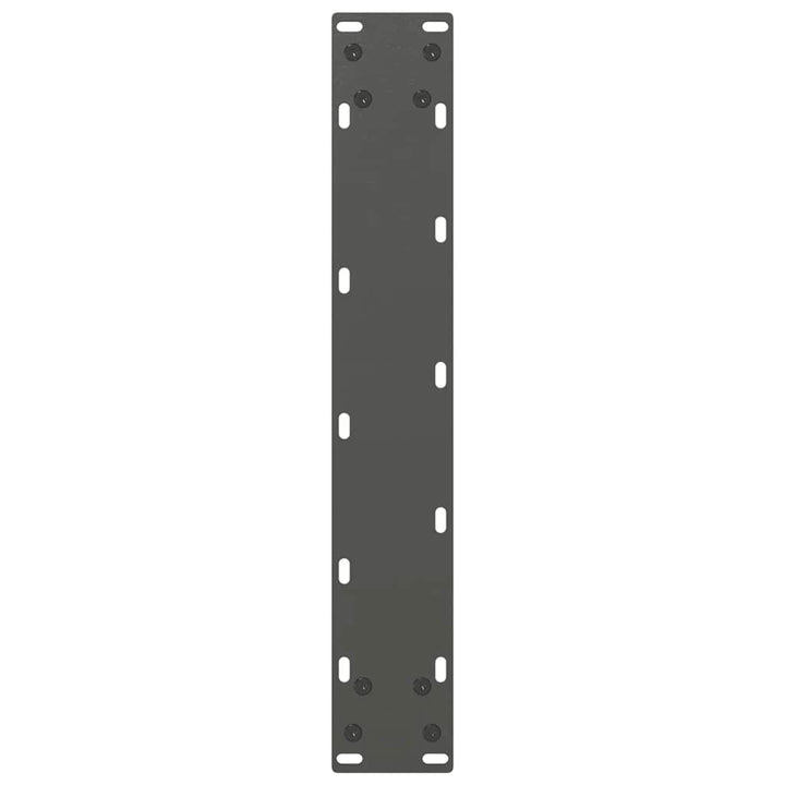 sofabordben U-formet 2 stk. 50x(110-111) cm stål antracitgrå