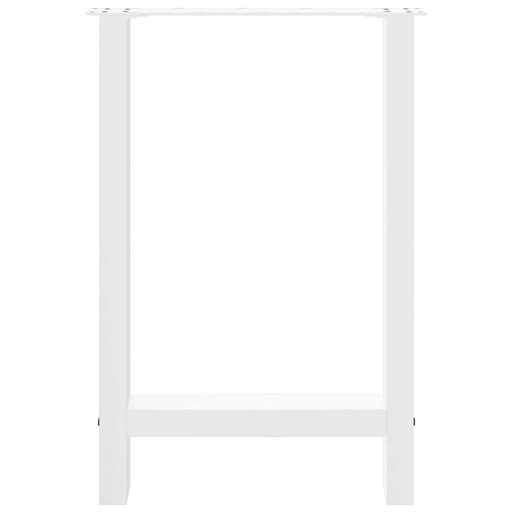 spisebordsben hvide 2 stk. 60x(72-73) cm stål