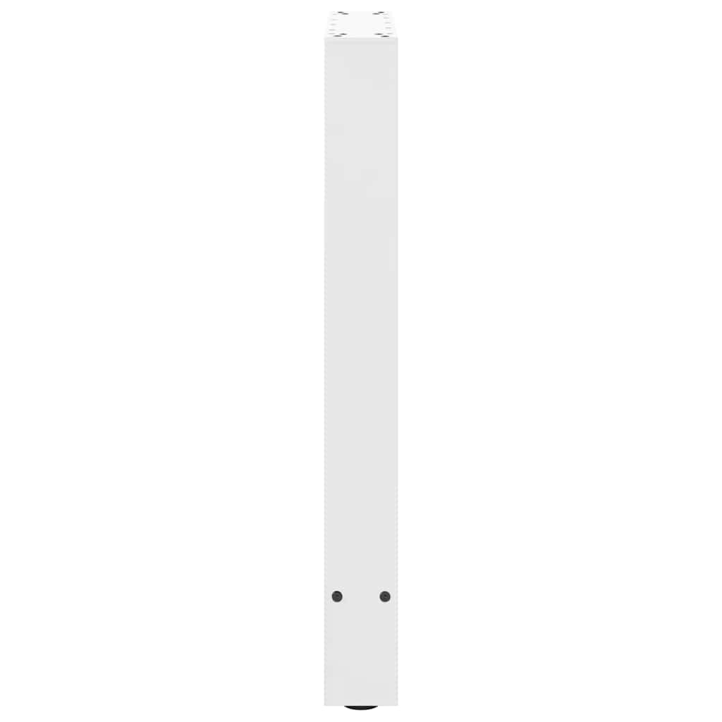 spisebordsben hvide 2 stk. 60x(72-73) cm stål