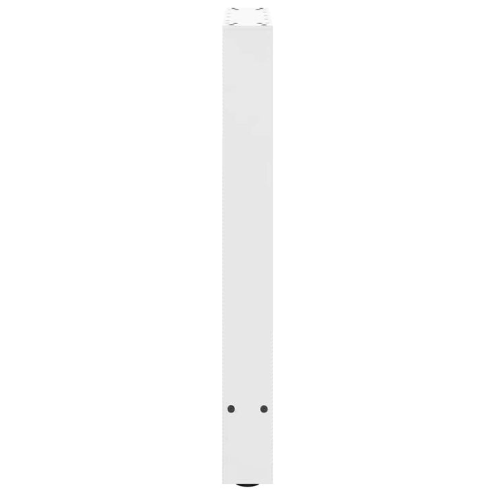 spisebordsben hvide 2 stk. 60x(72-73) cm stål