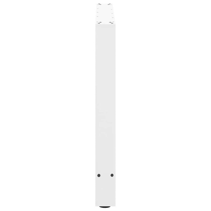 spisebordsben hvide 2 stk. 70x(72-73) cm stål