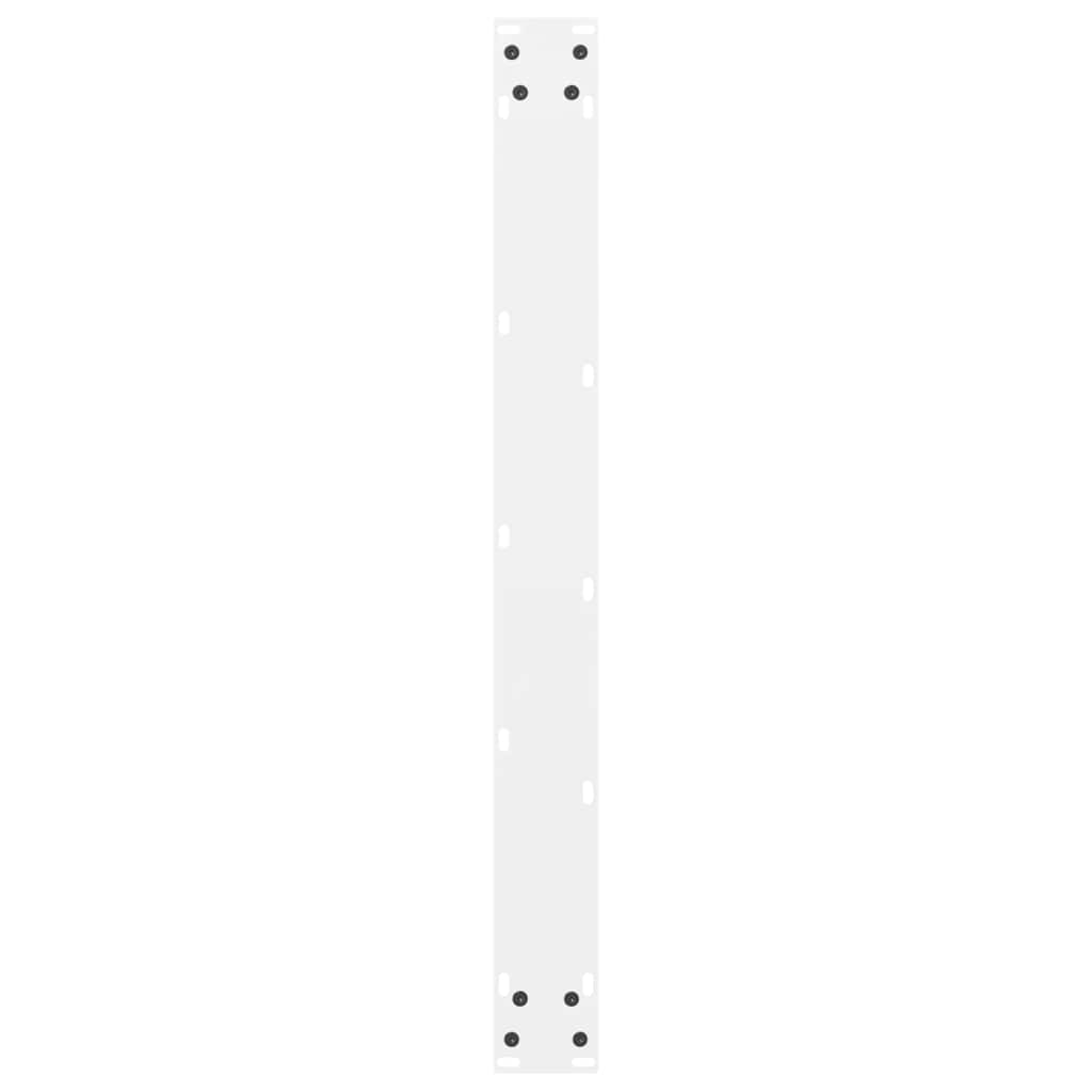 spisebordsben hvide 2 stk. 70x(72-73) cm stål