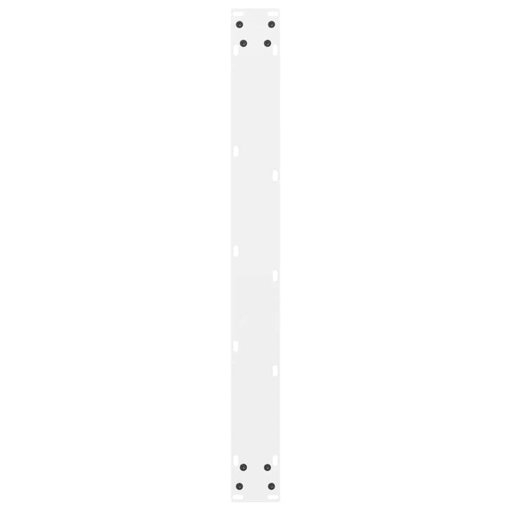 spisebordsben hvide 2 stk. 70x(72-73) cm stål