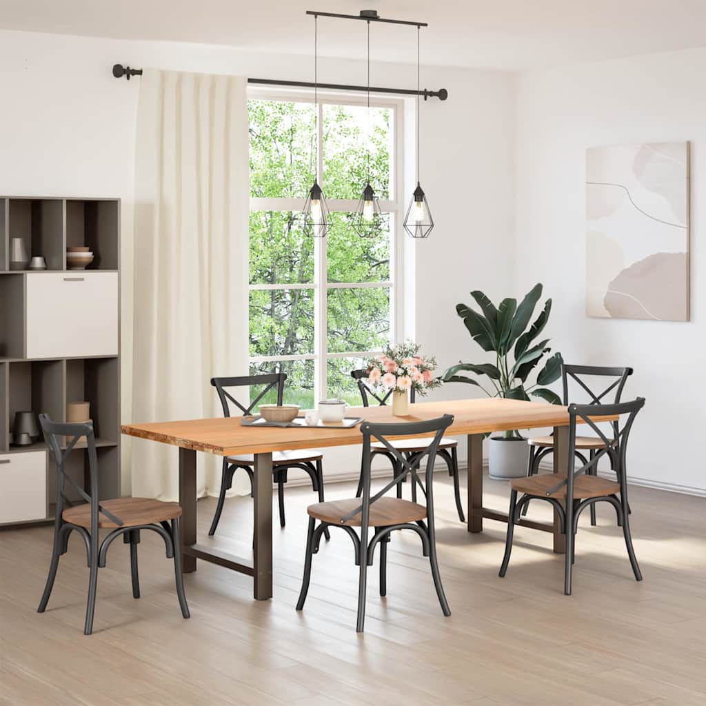 sofabordben naturstål 2 stk. 70x(72-73) cm stål