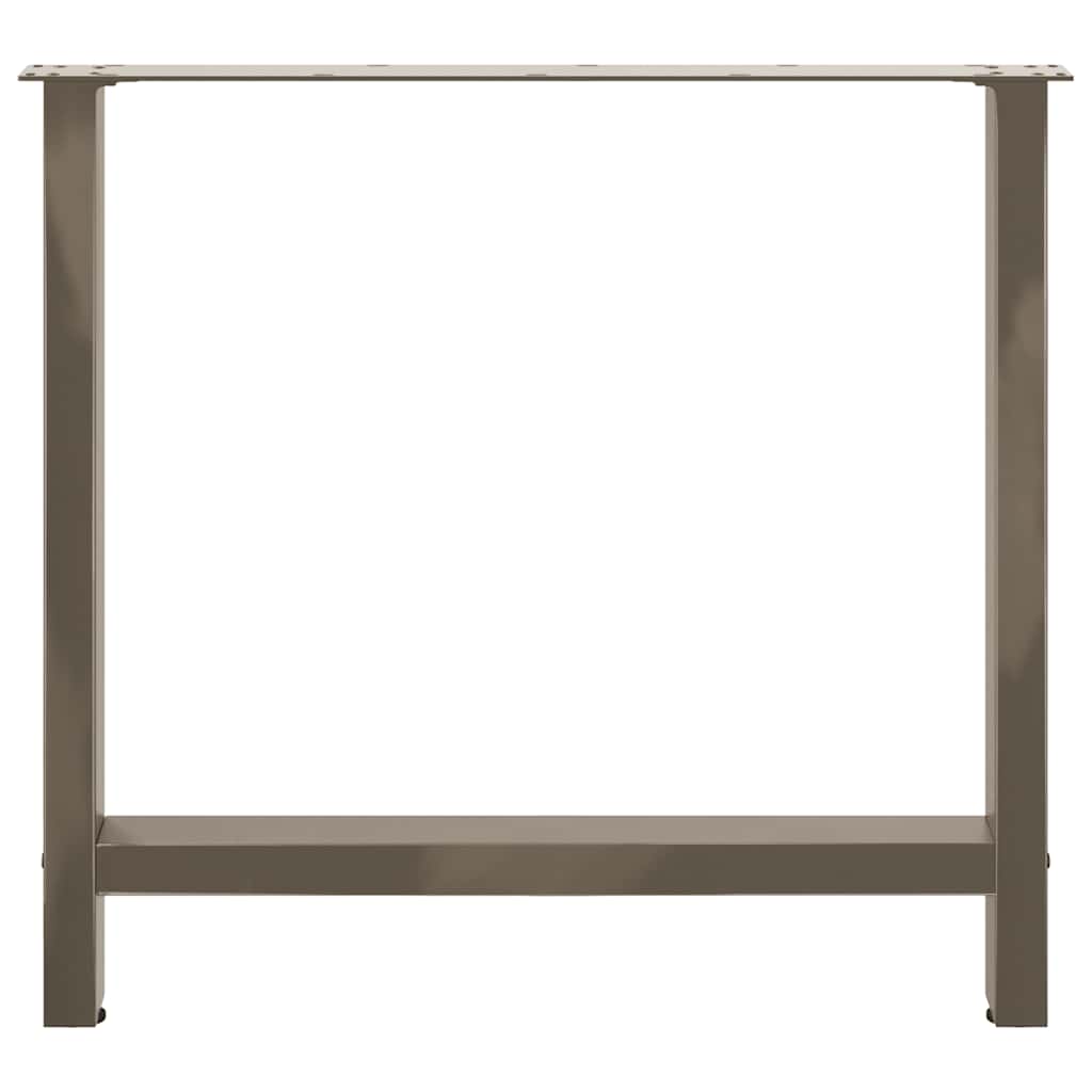 sofabordben naturstål 2 stk. 70x(72-73) cm stål