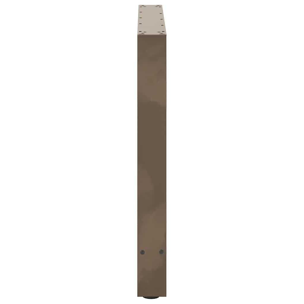 sofabordben naturstål 2 stk. 70x(72-73) cm stål
