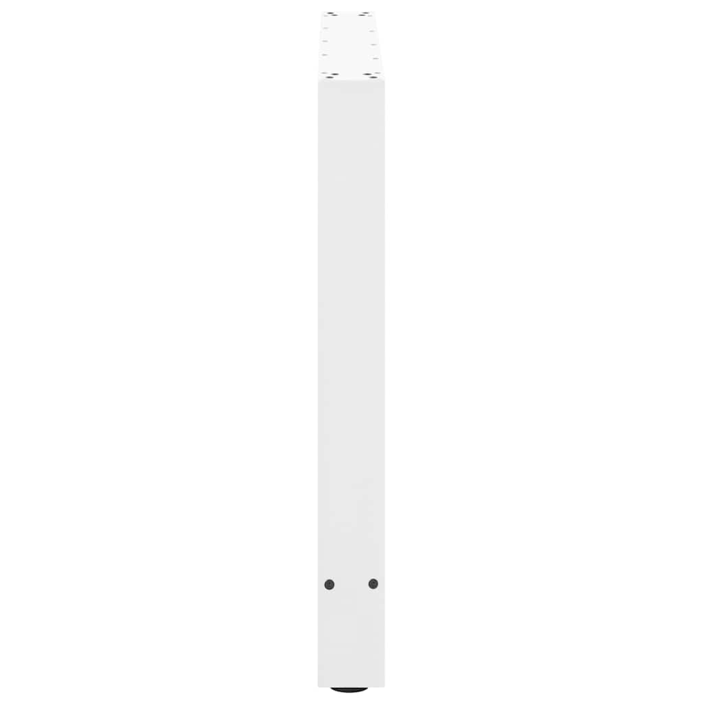 spisebordsben hvide 2 stk. 80x(72-73) cm stål
