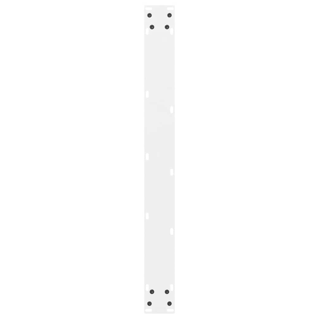 spisebordsben hvide 2 stk. 80x(72-73) cm stål