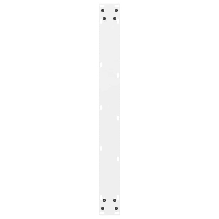 spisebordsben hvide 2 stk. 80x(72-73) cm stål