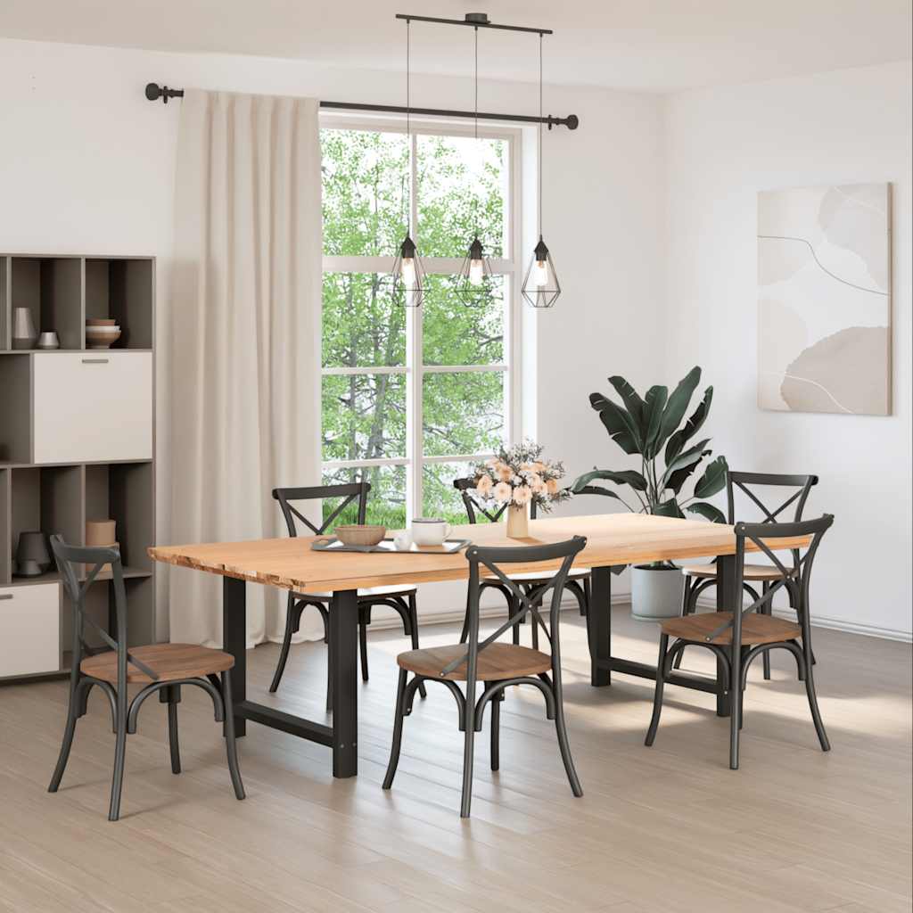 sofabordben 2 stk. 100x(72-73) cm stål sort