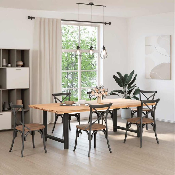 sofabordben 2 stk. 100x(72-73) cm stål sort