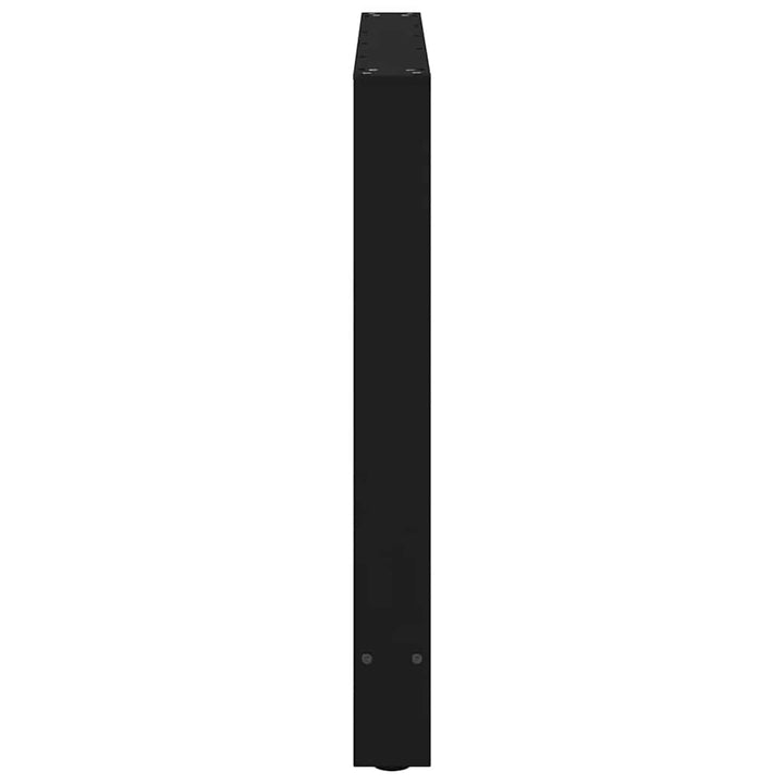 sofabordben 2 stk. 100x(72-73) cm stål sort