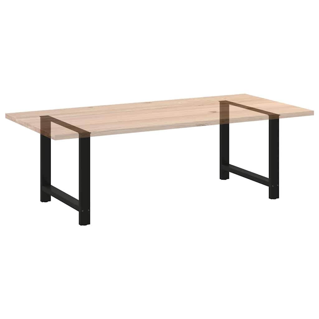 sofabordben 2 stk. 100x(72-73) cm stål sort