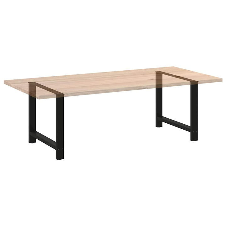 sofabordben 2 stk. 100x(72-73) cm stål sort