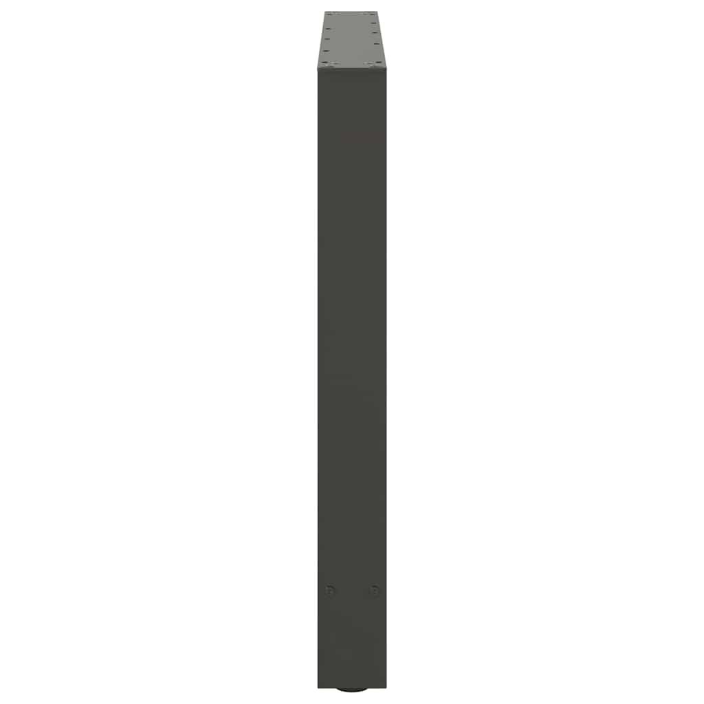 spisebordsben antracit 2 stk. 100x(72-73) cm stål