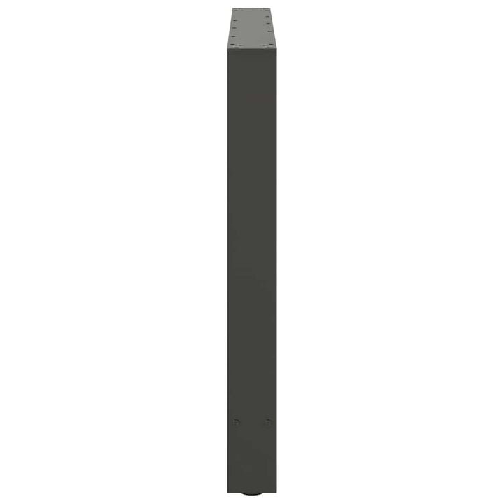 spisebordsben antracit 2 stk. 100x(72-73) cm stål
