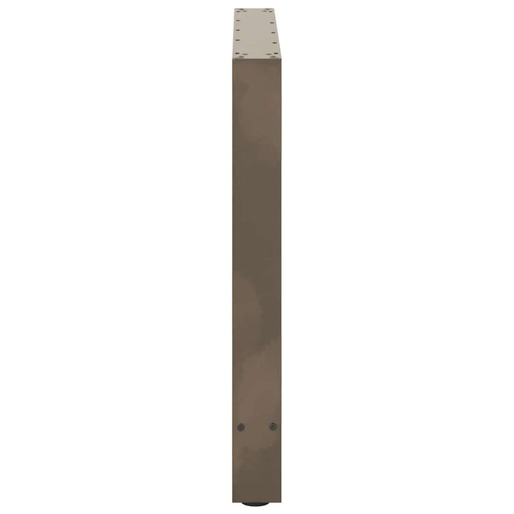 sofabordben naturstål 2 stk. 100x(72-73) cm stål