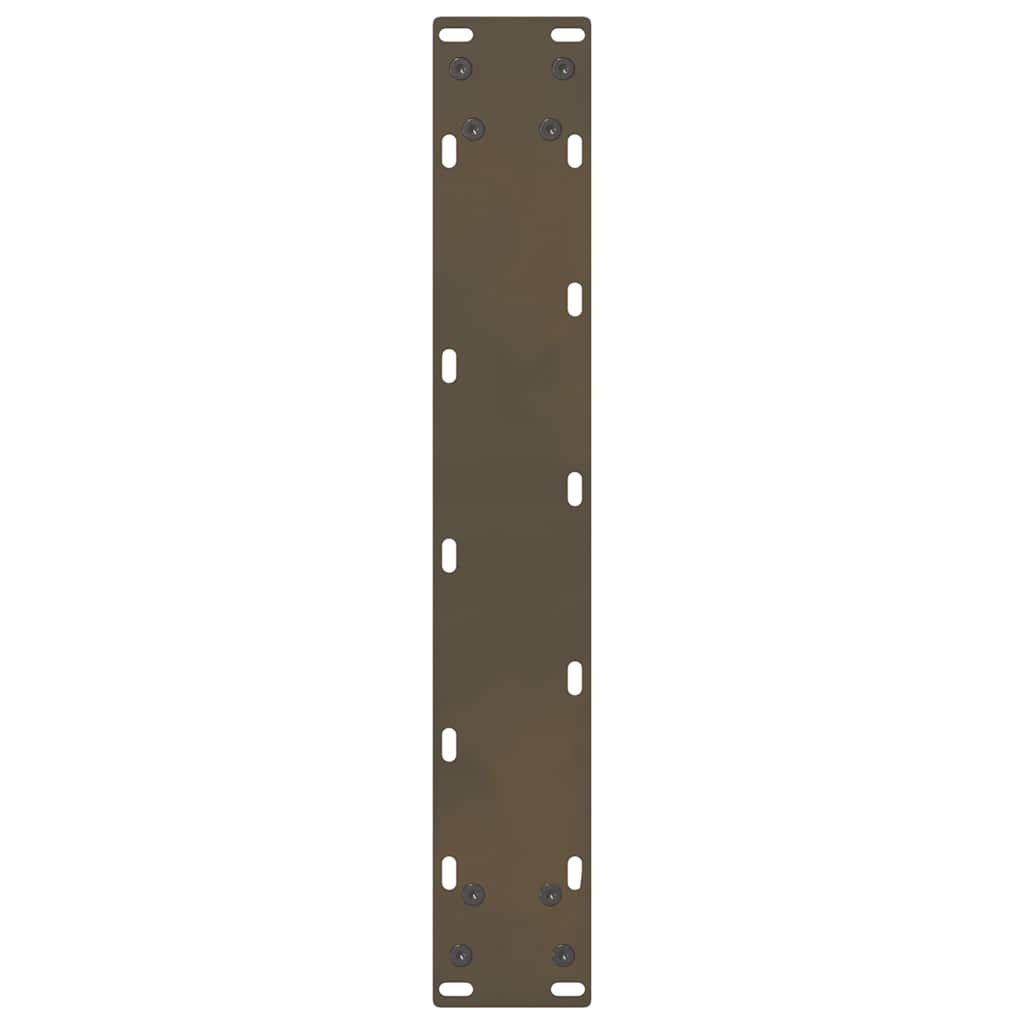sofabordben naturstål 2 stk. 40x(100-101) cm stål
