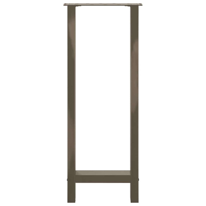 sofabordben naturstål 2 stk. 50x(100-101) cm stål