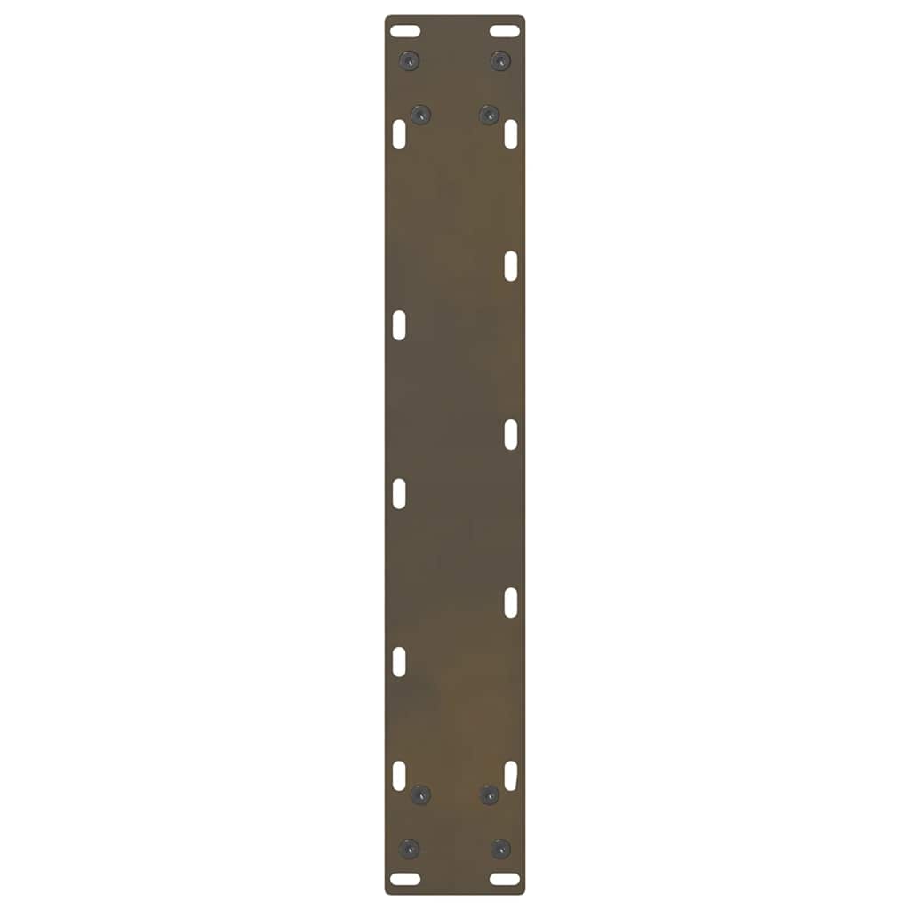 sofabordben naturstål 2 stk. 50x(100-101) cm stål