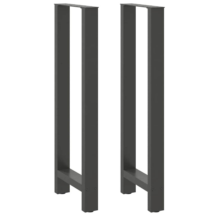 sofabordben 2 stk. 40x(110-111) cm stål antracitgrå